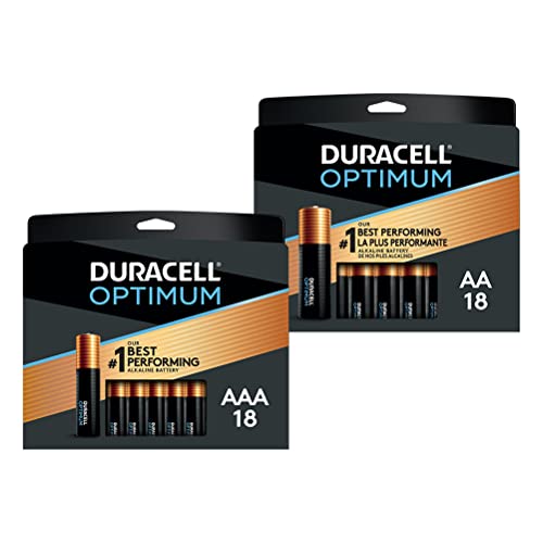 Duracell Optimum AA + AAA Batteries combo pack 18 Count each Lasting Double A & Triple A