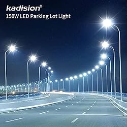 kadision 150W LED Parking Lot Light with Dusk to