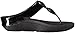 FitFlop Women's Pierra Flip Flop, Black, 9 M US