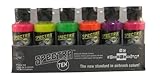 Badger Air-Brush Company Spectra-Tex Airbrush Ready Water Based Acrylic Paint, Neon, 2-Ounce Each, Set of 6