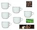 FloraCraft Set of 6 Coffee Mugs White