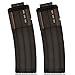 Yamix Banana Clip, 2 Pack 15-Darts Quick Reload Clip Magazine Clip for N Strike Elite Blaster - Black