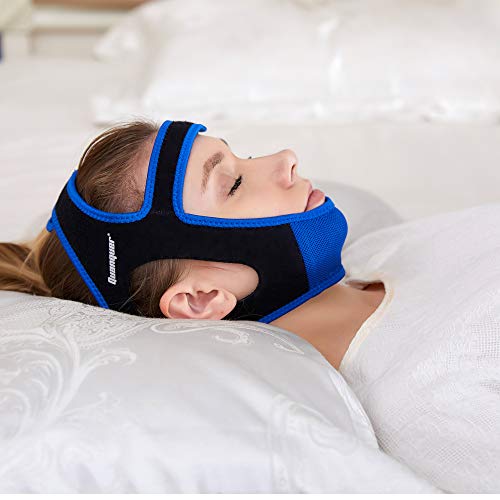 Anti Snoring Chin Strap - Snore Stopper & Snoring Solution Reduction Sleep Aids- Breathable, Flexible & Easily Adjustable with Non-Slip Strap for Men and Women