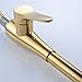 KES Brass Singel Handle Pull Down Kitchen Faucet with Retractable Pull Out Wand, High Arc Swivel Spout, Titanium Gold, L6910-4