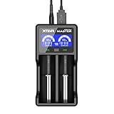 XTAR VC2 Plus Master 2 Slots 1A Current Intelligent USB Battery Charger for 3.6/3.7V Battery