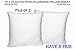 Set of 2 - 16 x 16 Premium Hypoallergenic Stuffer Pillow Insert Sham Square Form Polyester, Standard / White