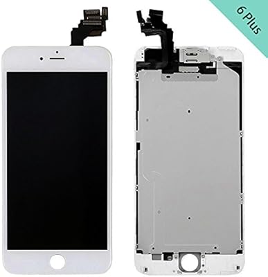 Screen Replacement For Iphone 6 Plus 5 5 Lcd Display Touch Digitizer Frame Assembly Set With Proximity Sensor Front Camera Earpiece Tempered Glass Repair Tools And Instruction White Amazon Sg Electronics