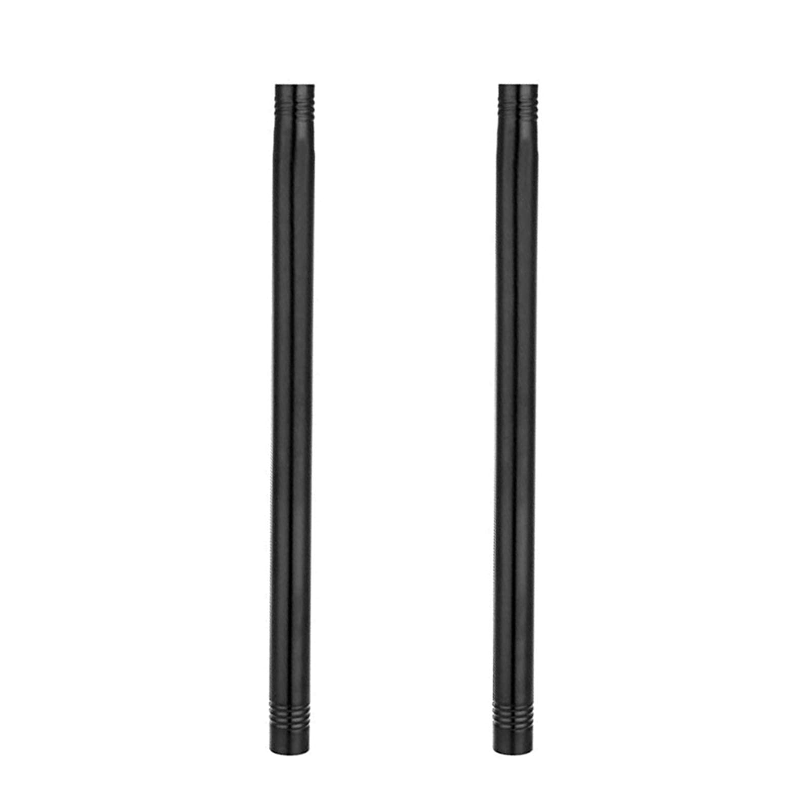 Photo 1 of HOME COMPOSER 0.98FT Length Stainless Steel Extension Rods for 8/9 Inch Diameter Black Curtain Rod Kit - Easy toInstall for Extending Curtain Rods-Black (2 Pack)
