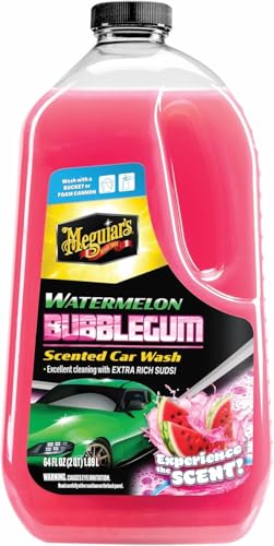 Meguiar's Watermelon Bubblegum Autoshampoo - Hervorragende Reinigungskraft, Angenehmer Duft, starke Schaumbildung, konzentrierte Formel, ideal für Schaumkanonen, 1890ml, G250464EU thumbnail 1
