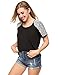 Zeagoo Women Summer Short Sleeve Blouse Casual Tops Lace T-Shirt