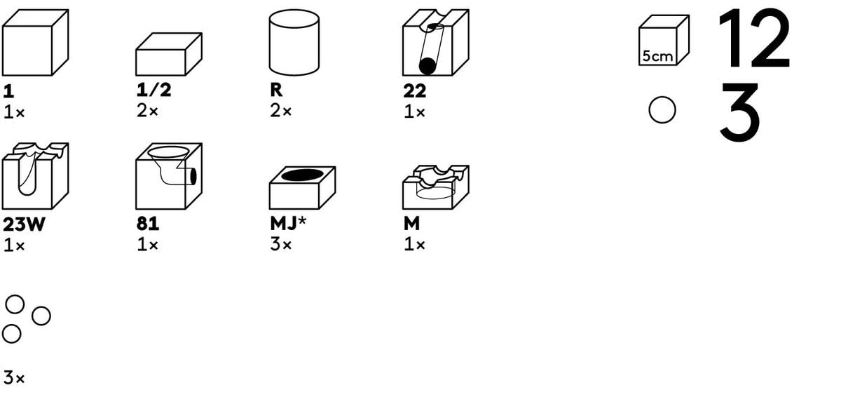 Cuboro Jump Marble Run Game - The Extra Set for Adventurous Jumps