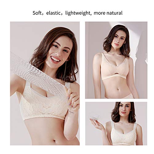 Silicone Bra Inserts, VENHOL Bra Pads Inserts Clear Silicone Gel Push Up Breast Cups, Suitable for Bra/Swimsuit/Sports Bra, 1 Pair