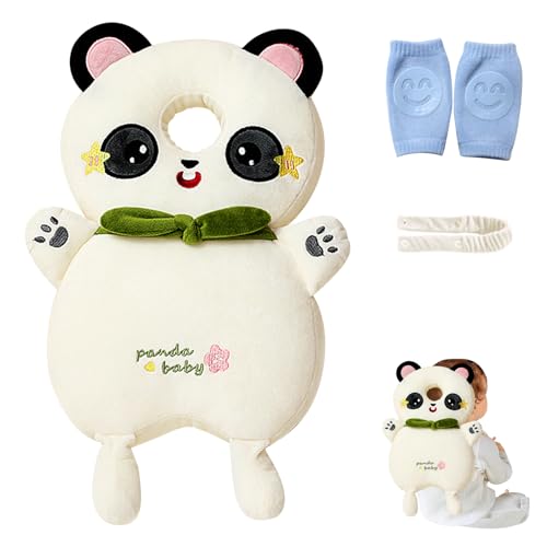 Toddler Baby Head Protector Cushion Backpack Wear,Baby Head Protector Backpack (Panda）