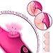 Maison-Market Clitoral Vibrator Sucking Dildo, G-spot USB Rechargeable Clitoris Stimulator Waterproof Clit Sucking Toys with 9 Vibration and Sucking Modes for Women and Couple Play(Pink)