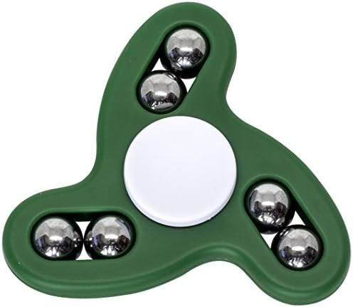 ILoveFidget Tornado Spinner, Hand Spinner Fidget Edc, Abs Plastic with Stainless Steel Balls, R188 Bearing, spin up 4 min, small light safety best for children and kids, adhd autism anxiety (Green)
