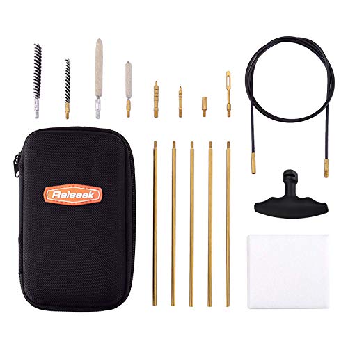 Raiseek .177 Cal & .22 Cal Airgun Cleaning Kit with Cotton Mop Brass