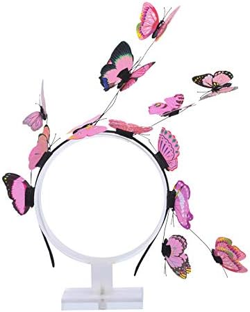 Butterfly Hair Clips for Women - 12 Pcs Hair Barrettes for Girl Wedding Party Bride Headwear Hair Clips (Pink #3)