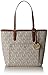 Michael Kors Mk Jet Set Signature Shoulder Bag, White , Medium