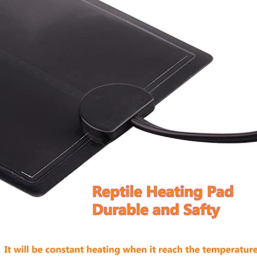 Aiicioo Reptile Heating Pad Terrarium Heater 7W with Thermostat Non