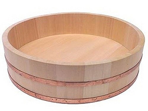 JapanBargain Wooden Sushi OKE Hangiri Mixing Bowl