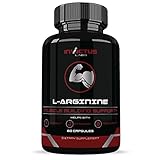 Extra Strength L Arginine Muscle Builder to Build Muscle Fast with Nitric Oxide, Pre Workout Supplement to Enhance & Boost Endurance, Strength & Energy, Powerful Muscle Pumps - 60 Capsules
