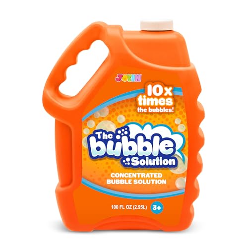 JOYIN 100 Oz Concentrated Bubble Solution (up to 8 Gallon) for Large Party in Summer Celebrations, Party Favor, Bubble Summer Toy, Classroom Prizes, Easter (Orange)
