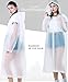 EUOW Rain Ponchos EVA Reusable Raincoats for Family Travel,Camping,Hiking,Fishing for Emergency Rain Coat for Adults & Kids(4 Pack)