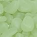 100 Glow in the Dark Pebbles Stones for Walkway Yellow Green / Decorative Gravel for Your Fantastic Garden or Yard