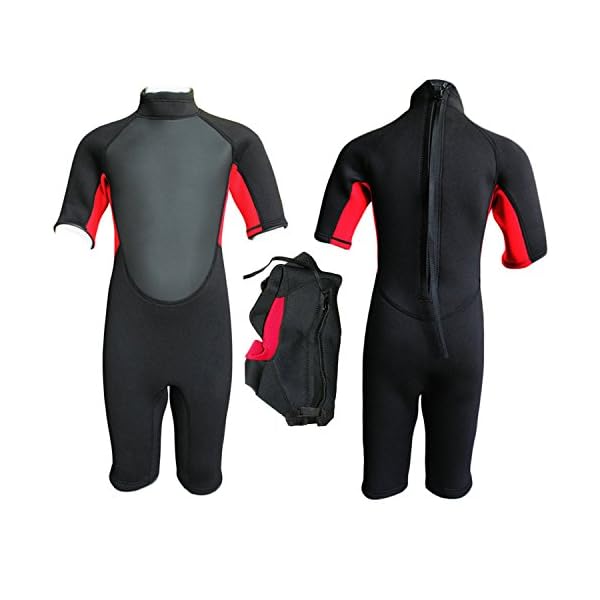 REALON-Kids-Wetsuit-3mm-Premium-Neoprene-Youth-for-Girls-and-Boys-Surfing-Swimming-XSPAN-Full-Back-Zip-Spring-Suit