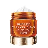 Vitamin C Cream, BREYLEE Whitening Face Cream Anti Aging Anti Wrinkle Facial Cream with Hyaluronic Acid Day and Night Moisturizing Cream for Face and Eye Beauty Care(40g, 1.41fl oz)