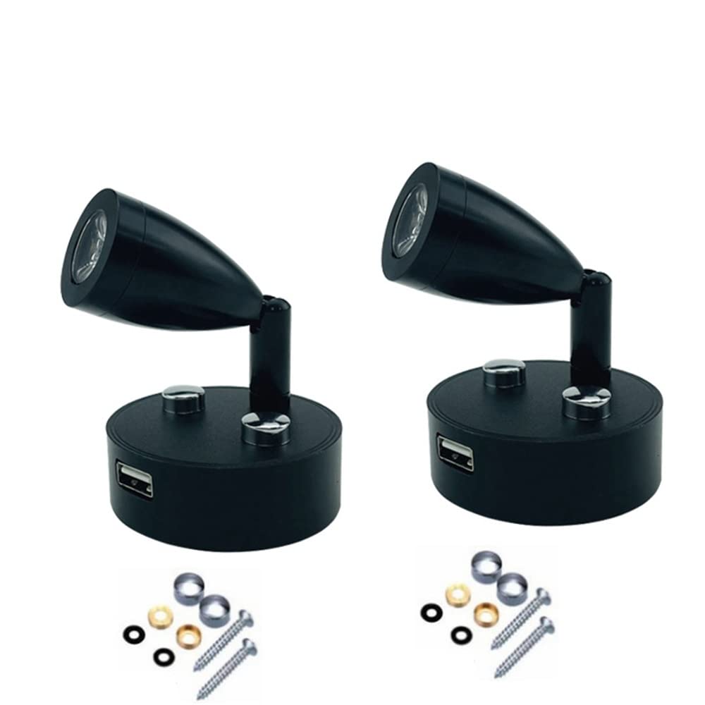 Riloer 12-24V Led Intelligent Touch Dimmable Wall Lamp Room Car And Boat Bedside Indoor E-Reader Camper Yacht Floodlight