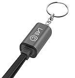 LABC Apple-Certified MFi Lightning Cable Keychain iPhone Lightning Cable Charging Apple USB Cable Data Sync Cable 8 Pin Cable - Silver