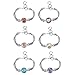 Souarts Pack of 10pcs Mixed Random 5.5mm Snap Button Jewelry Charms Without Bracelet