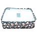 7 Set Travel Packing Organizer,Waterproof Mesh Durable Luggage Travel Cubes with 1 Shoe Bag - Travel Luggage Compression Organizers (Blue Flower)