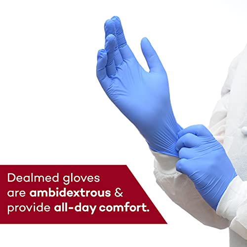 Dealmed Medical Exam Gloves 100 Count Small Nitrile Gloves