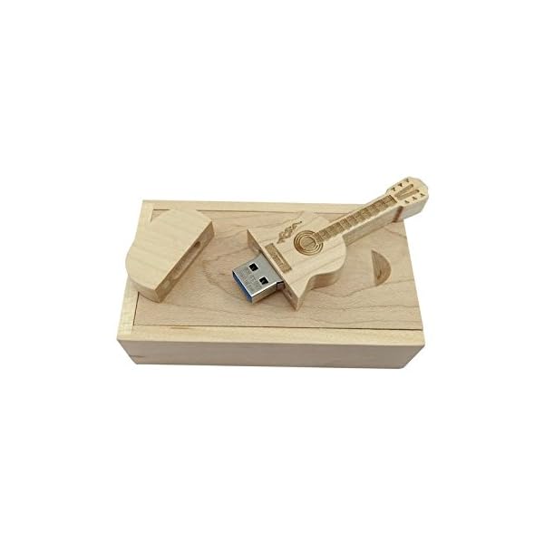 USB-Stick aus Ahornholz in Form einer Gitarre in Holzbox Maple Wood 3.0/16GB – Bild 4