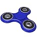 Fidget Spinner Ceramic Bearing - 2 minute spin! - Prime Shipping! Blue Spinner w/ Black - Quieter & Longer Lasting than Other Hand Toy Tri Figit Spinners, Stress Reducer Figets Finger Toys