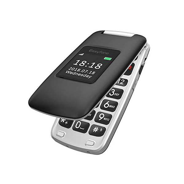 Easyfone-Prime-A1-GSM-SIM-Free-Flip-Big-Button-Mobile-Phone-Hearing-Aids-Compatible-Easy-to-Use-Mobile-Phone-for-Elderly-with-Charging-Dock-Black Easyfone Prime-A1 GSM SIM-Free Flip Mobile Phone for Elderly, Big Button Hearing Aids Compatible Senior Mobile Phone…