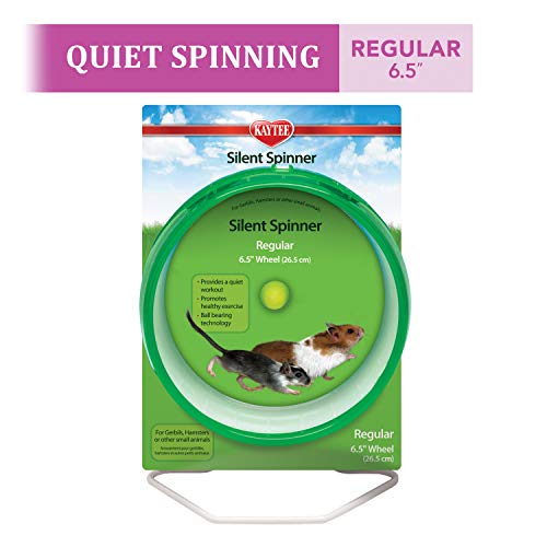 Kaytee Silent Spinner Wheel For Pet Hamsters and Gerbils, Regular 6.5