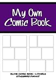 Image de My Own Comic Book - Blank Comic Book, 6 Panels Staggered Format - Purple (Blank Comic Books)