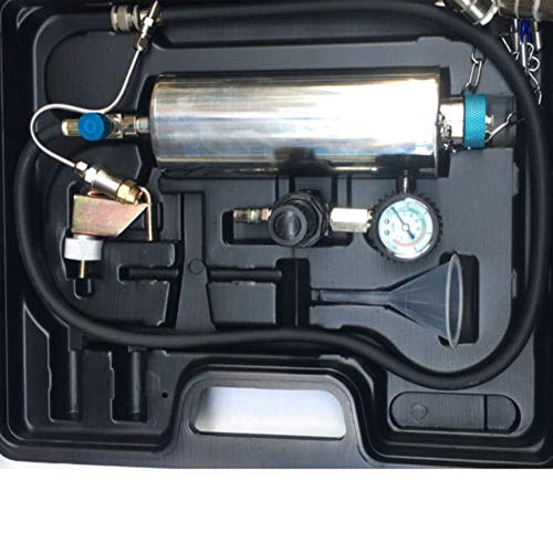 TABODD Non-dismantle Cleaner Automotive Non-dismantle Fuel Injector Tester & Cleaner Fuel System Adapter Kit Fuel Injector Cleaner Tool Set for Petrol Car 600ml