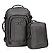Hynes Eagle 2 in 1 Travel Backpack 48L Carry on Backpack with Removable Daypack, Grey