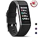 MorePro X-Core Fitness Tracker HR, Waterproof Color Screen Activity Tracker with Heart Rate Blood Pressure Monitor, Smart Wristband Pedometer Watch with Step Calories Counter, Black