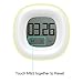 Timer, Helect Digital Touchscreen Display Kitchen Timer with Loud Alarm, Counts up/down, and Magnetic Backing for Cooking Baking Sports Games Office (Yellow) - H1045