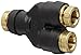 Legris 3140 56 00DOT Nylon & Nickel-Plated Brass Push-To-Connect Fitting, Complies with DOT, Inline Wye, 1/4