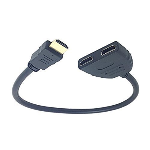Shenfan HDMI Splitter 1 x 2 Male to Dual HDMI Female Adapter Cable For HDTV Support Use at the Same Time