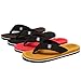 CIOR Men's Classical Flip-Flop Beach Slipper Comfortable Handmade Fashion Indoor and Outdoor Thong Sandals,SL30XB,Black,45