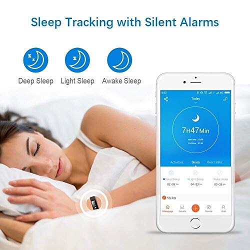 ITRACKER Fitness Tracker [2019], Activity Tracker Watch with Heart Rate Monitor, Waterproof Smart Bracelet with Step Counter, Calorie Counter, Pedometer Watch for Kids Women and Men (Blue Navy) - Thumbnail 3