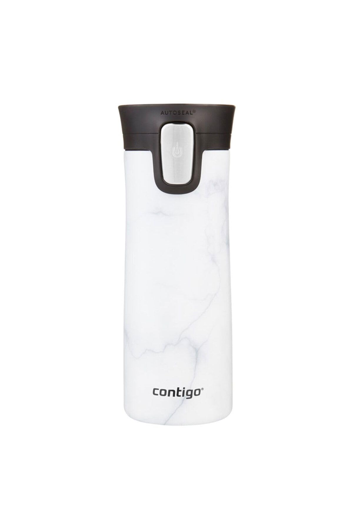 Contigo Unisex's Pinnacle Autoseal Thermobecher, Edelstahl-Reisebecher, Isolierbecher, auslaufsicher, Kaffeebecher to Go, Travel Mug mit Easy-Clean-Deckel, BPA-frei, 420 ml, White Marble