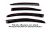 C&C Car Worx Aftermarket Tape-On Outside-Mount WV-12WRX-TF Set of 4 Side Window Visor Rain Guard Deflectors Compatible with Subaru Impreza WRX & STI, Sedan Models ONLY, 2015-2016-2017-2018-2019
